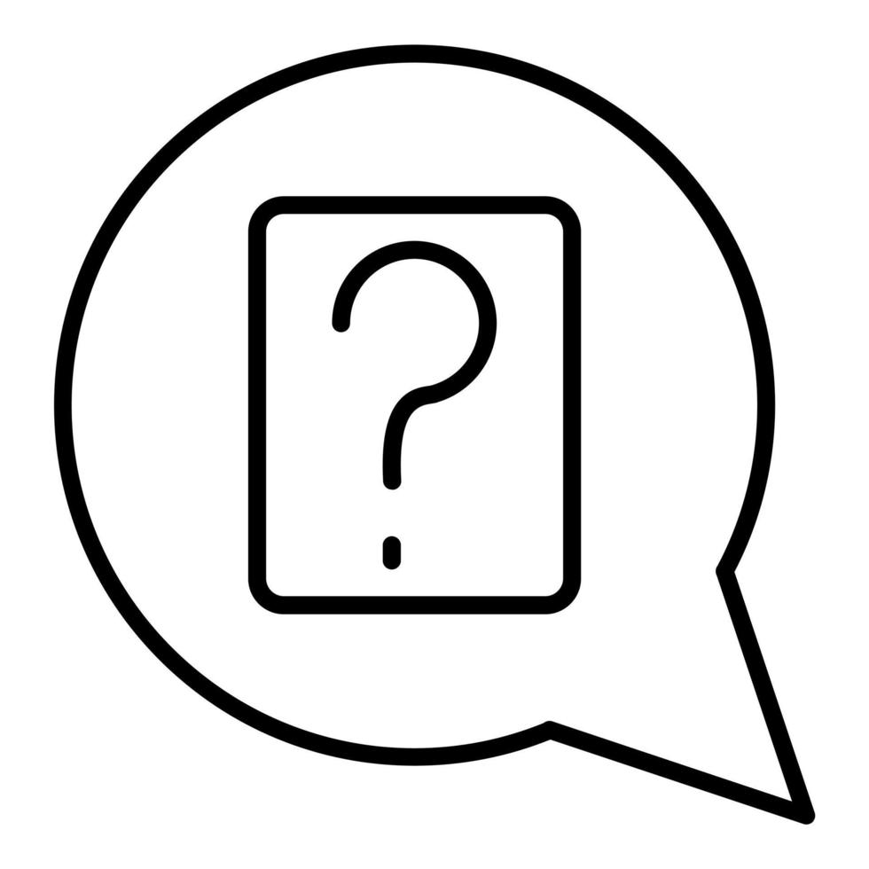 Question Icon Style vector