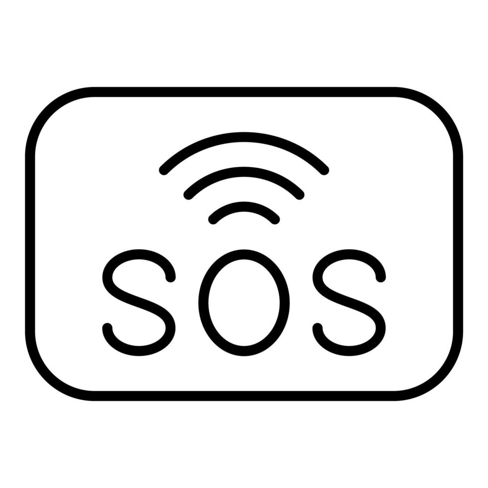 Sos Icon Style vector