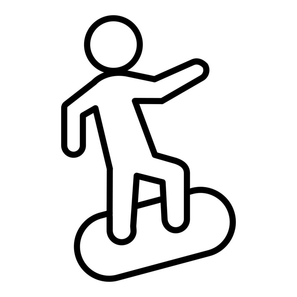 Surfing Icon Style vector