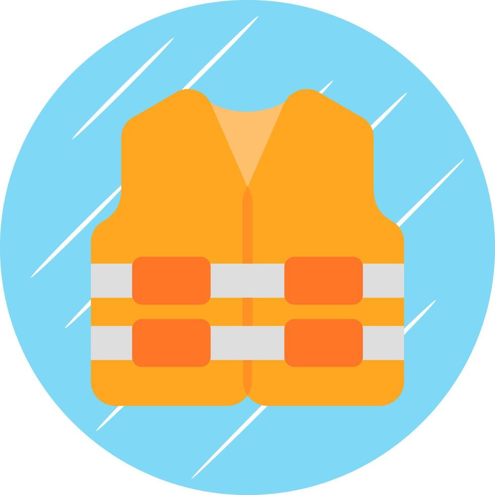 Life Jacket Vector Icon Design