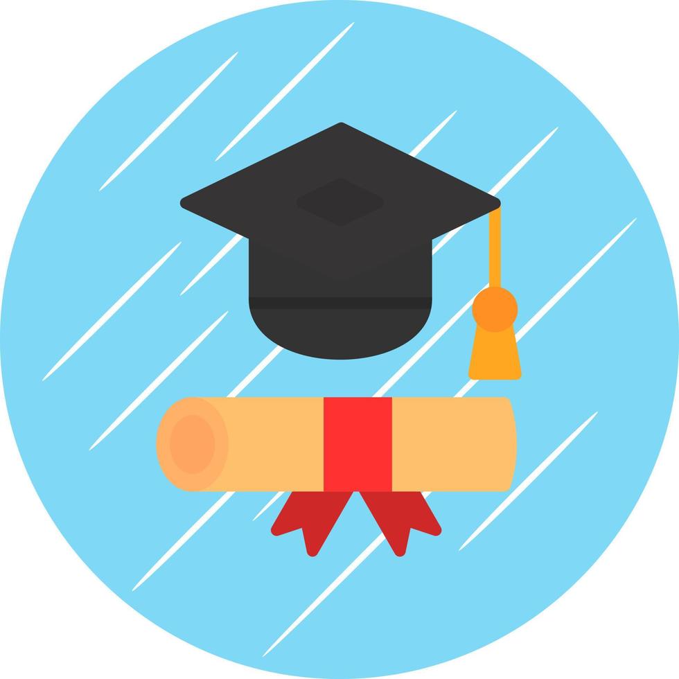 diseño de icono de vector de toga de graduación