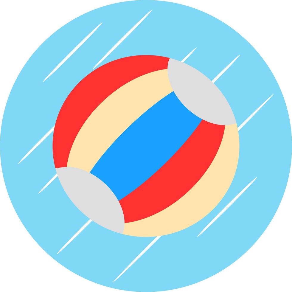 Beach Ball Vector Icon Design