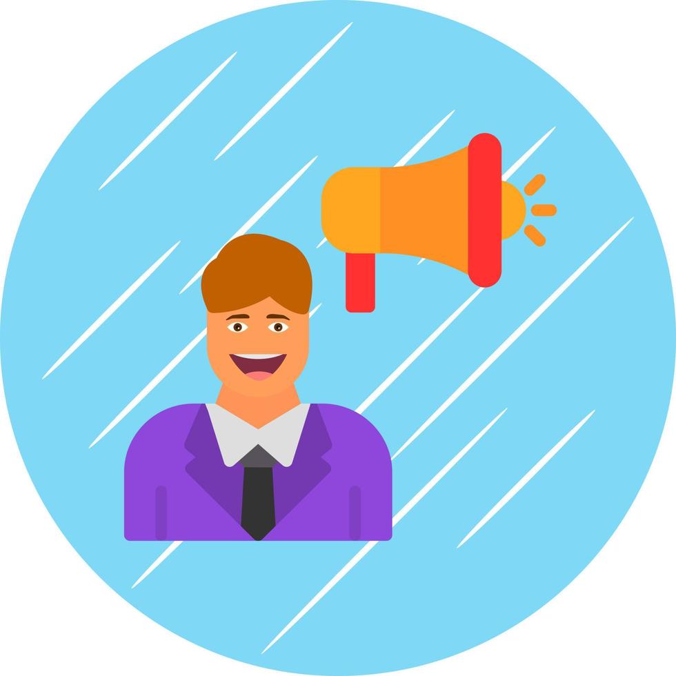 Shouting Vector Icon Design