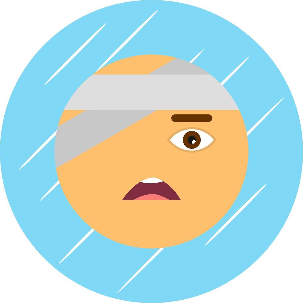 Injured Vector Icon Design