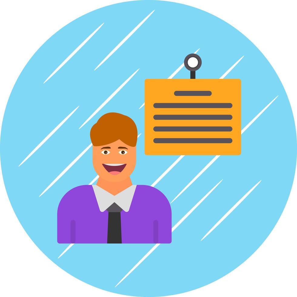 Teacher Vector Icon Design