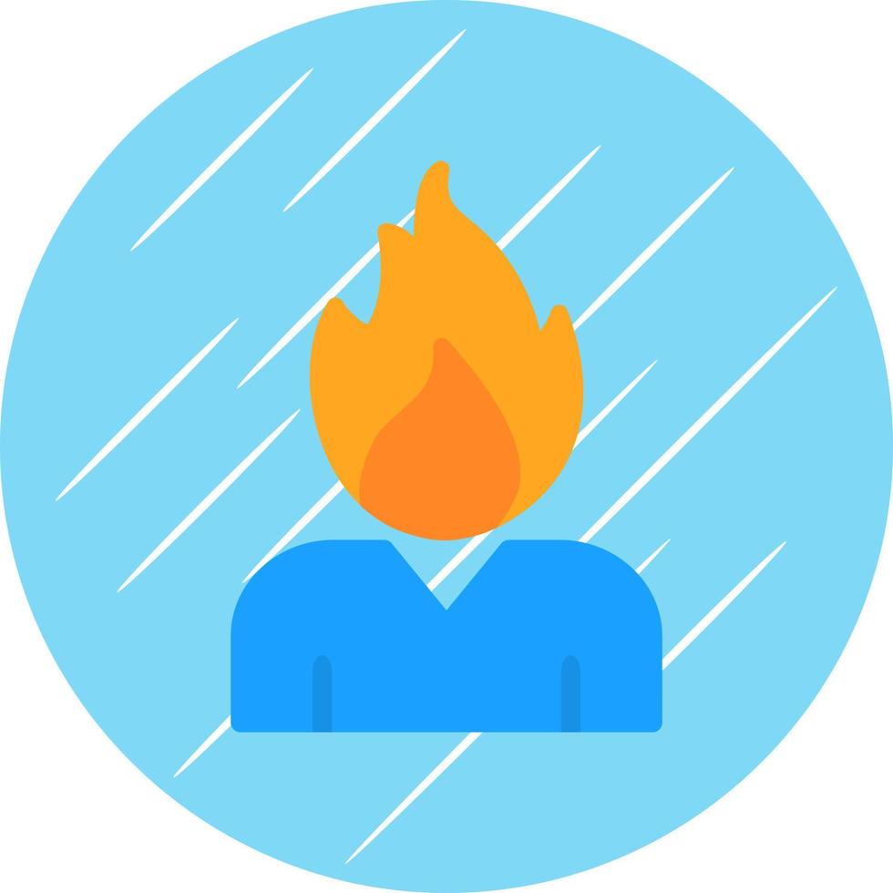 Burning Vector Icon Design
