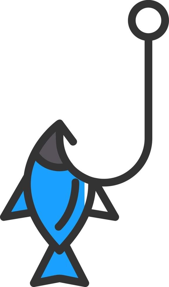 diseño de icono de vector de anzuelo de pesca