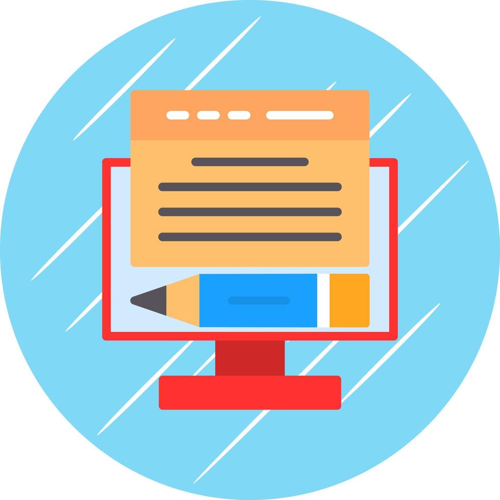 Online Content Vector Icon Design