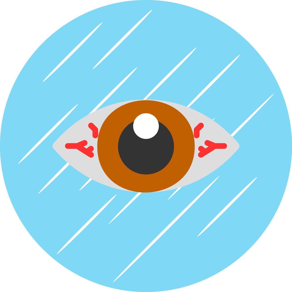 Red Eyes Vector Icon Design