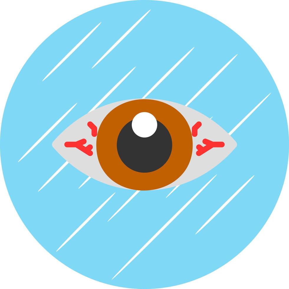 diseño de icono de vector de ojos rojos