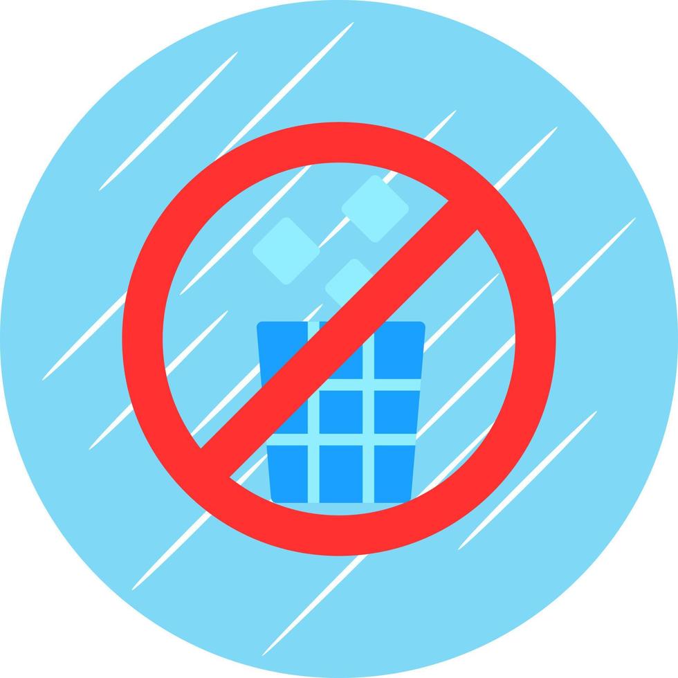 No Littering Vector Icon Design