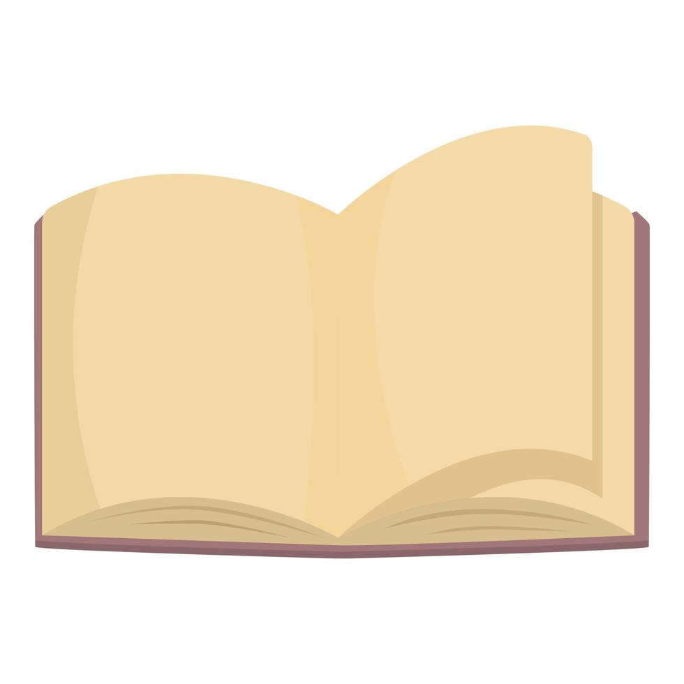 Open book icon cartoon vector. Study school vector