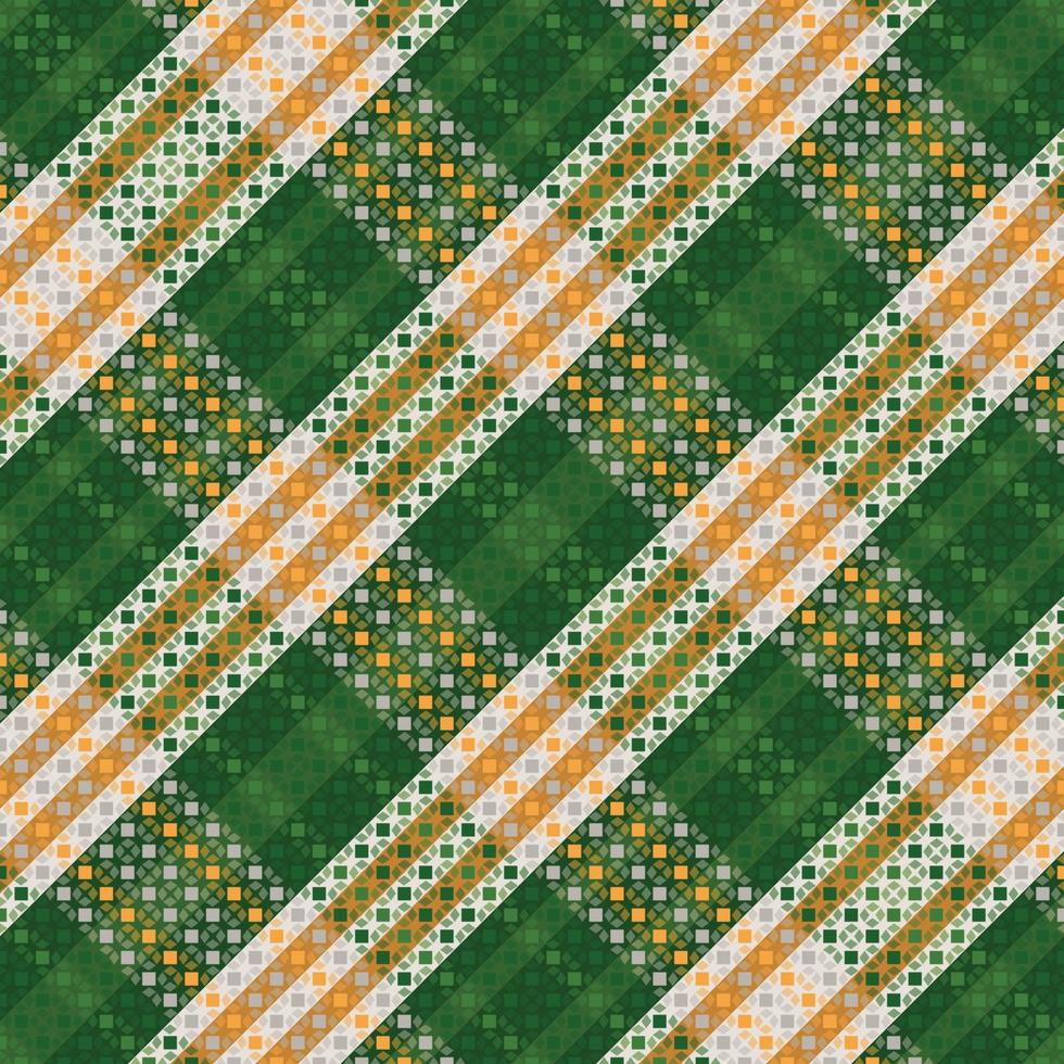 Tartan Plaid With Summer Color Pattern. vector