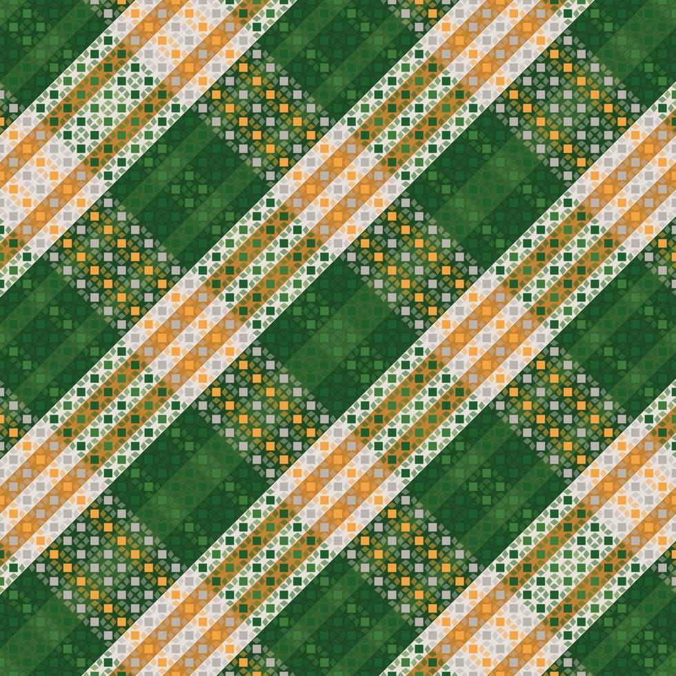 Tartan Plaid With Summer Color Pattern. vector