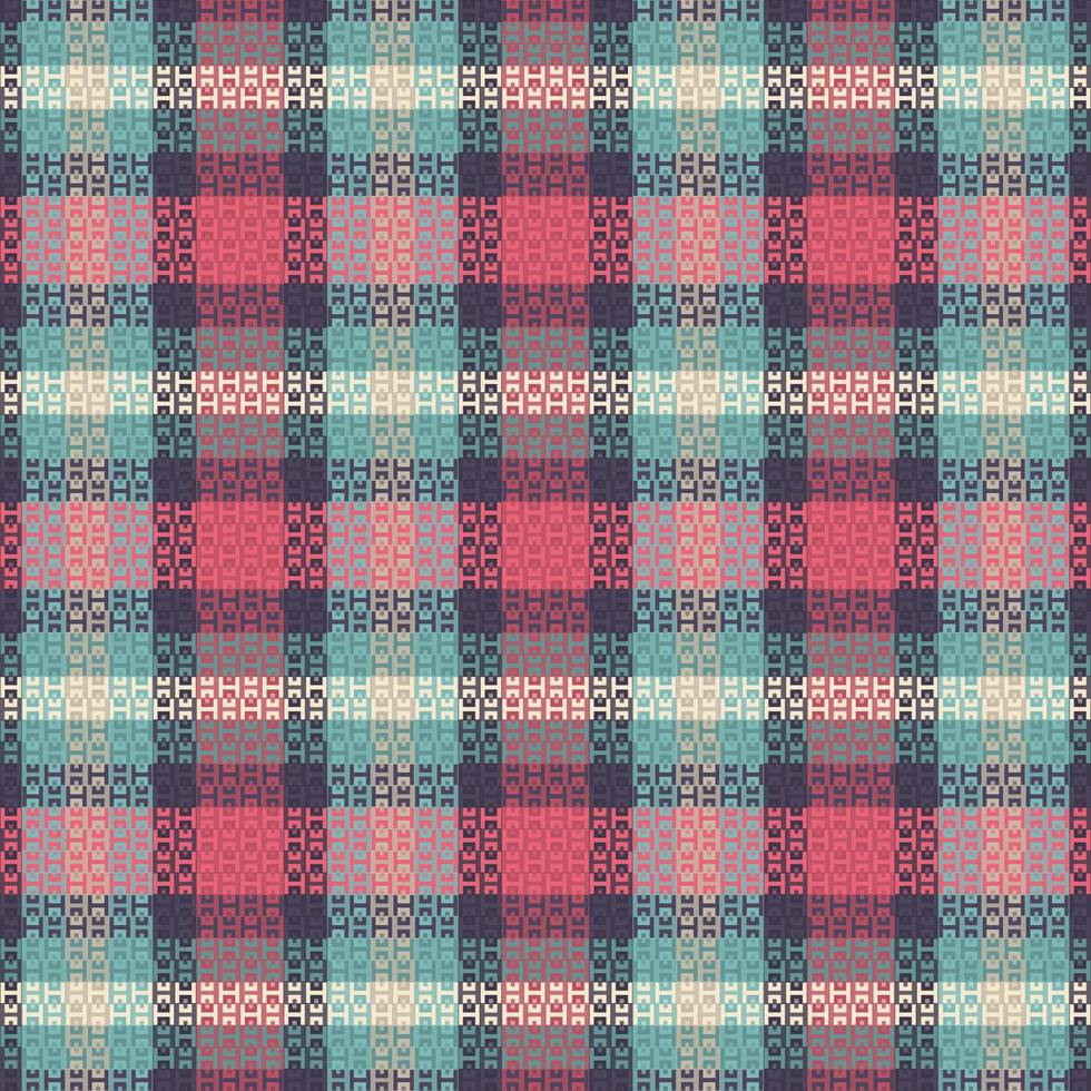 Seamless tartan plaid pattern with texture and pastel color. vector