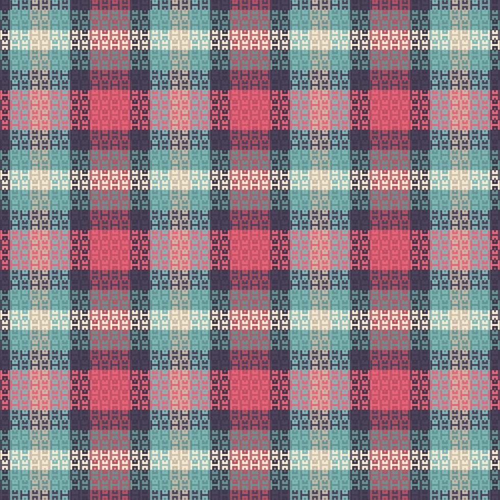 Seamless tartan plaid pattern with texture and pastel color. vector