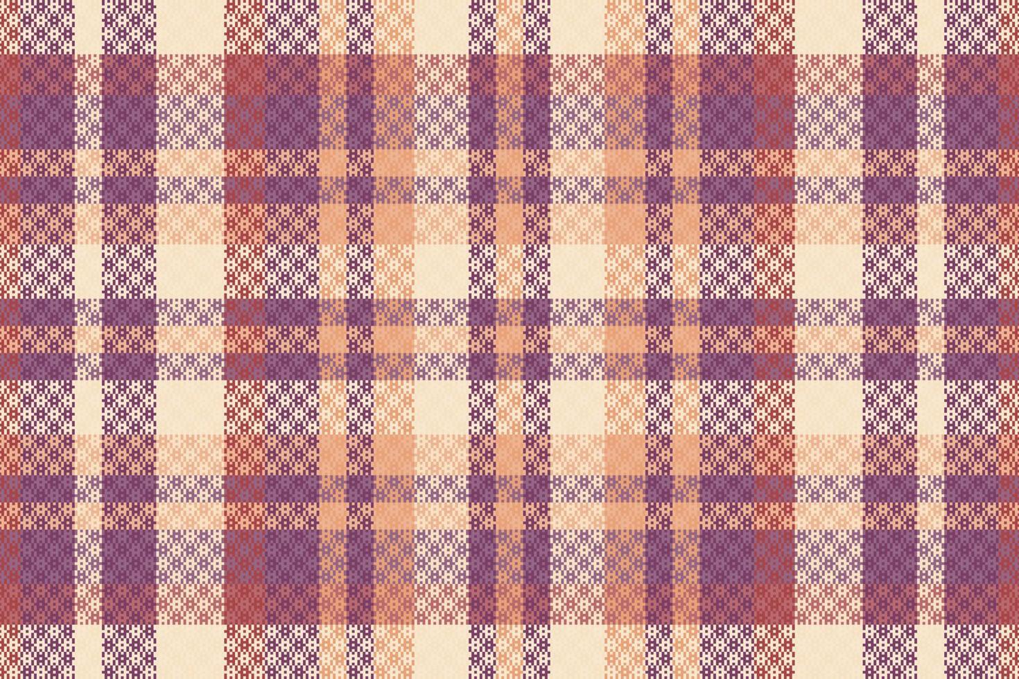 Seamless tartan plaid pattern with texture and pastel color. vector