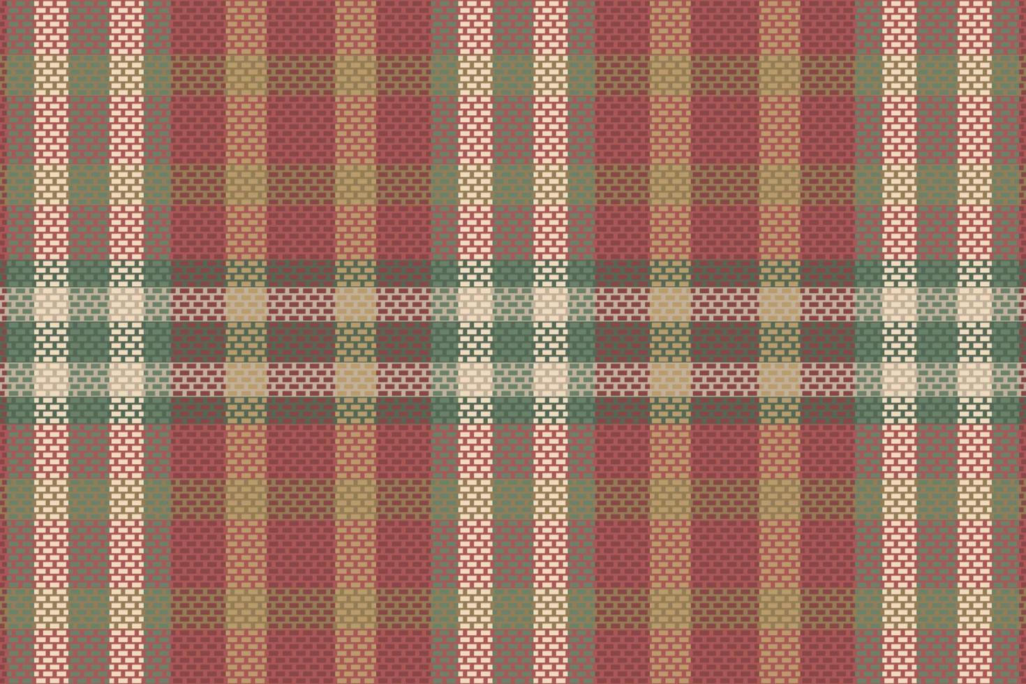 Seamless tartan plaid pattern with texture and pastel color. vector