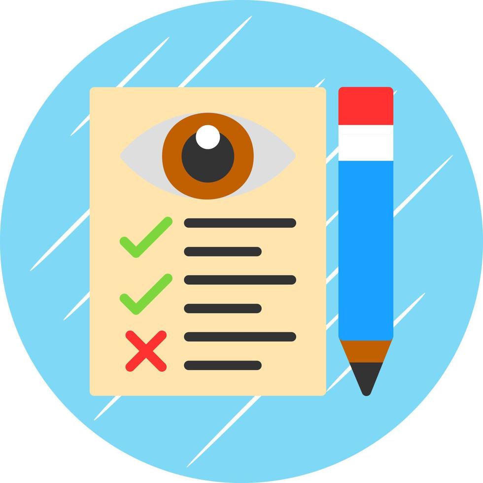 Eye Test Vector Icon Design