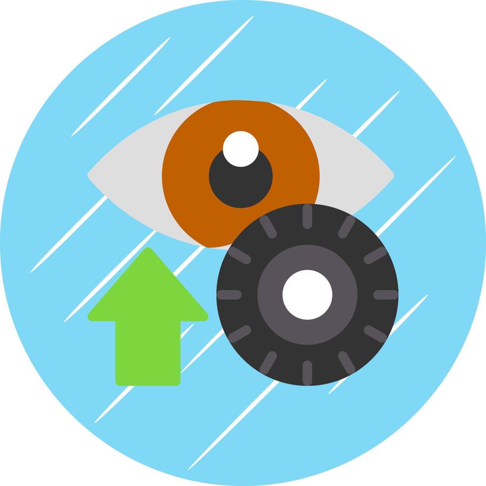Contact Lens Vector Icon Design