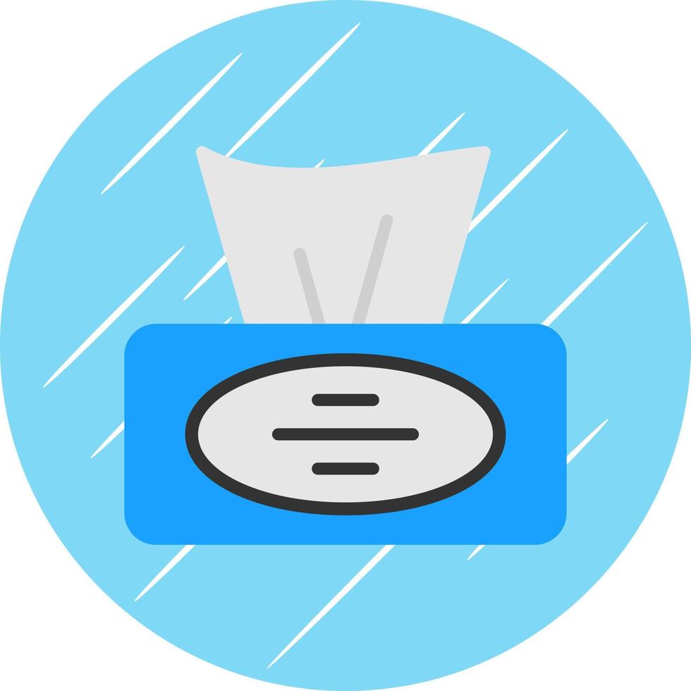 Tissue Box Vector Icon Design