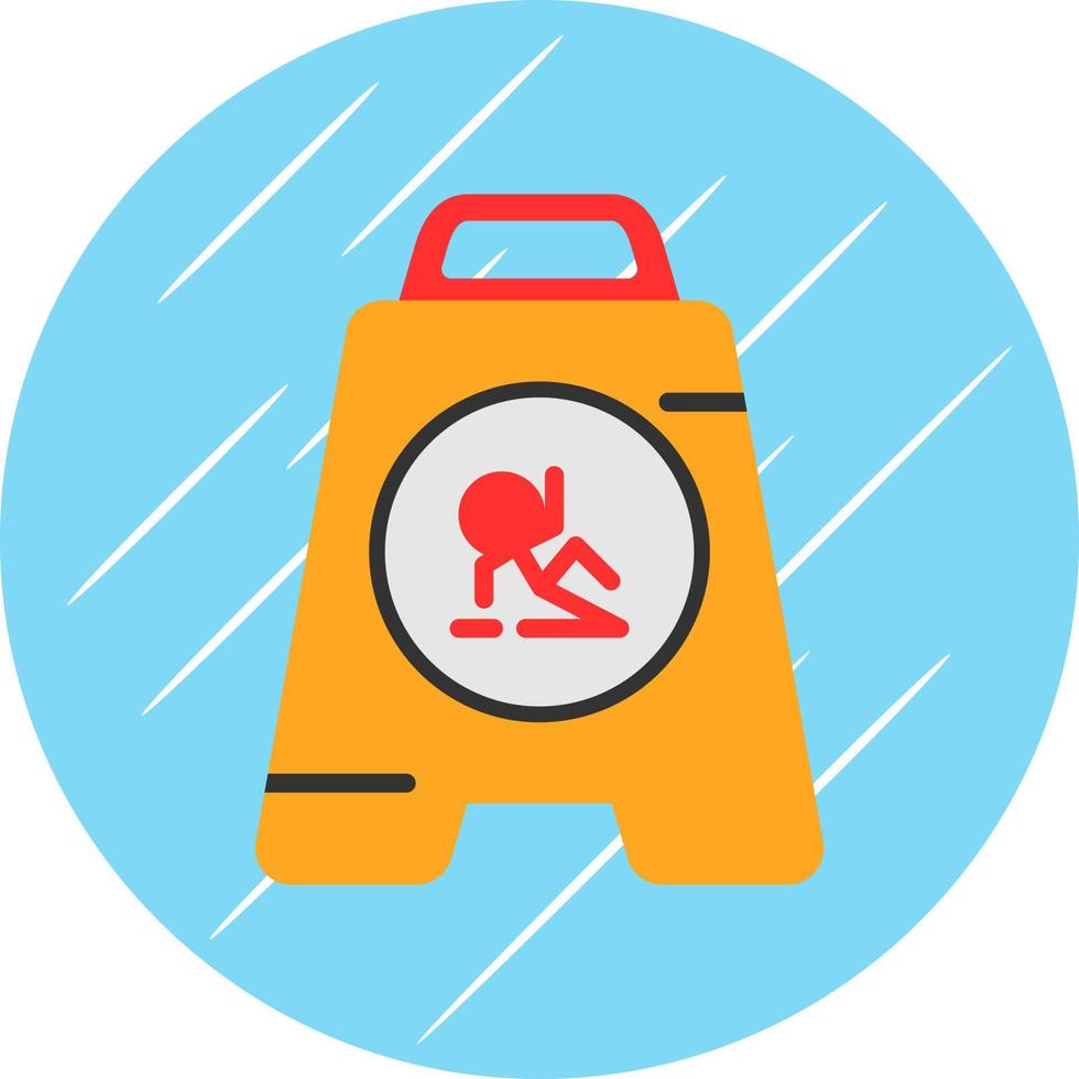 Wet Floor Vector Icon Design