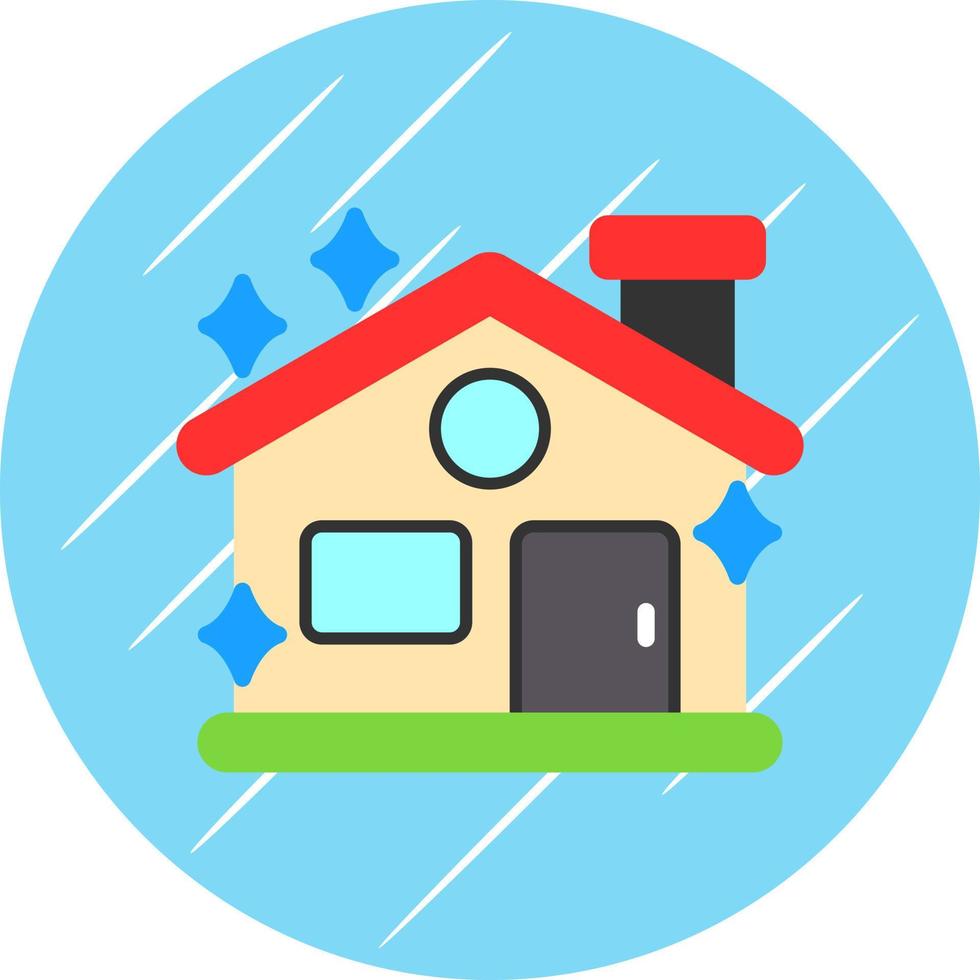 Clean House Vector Icon Design