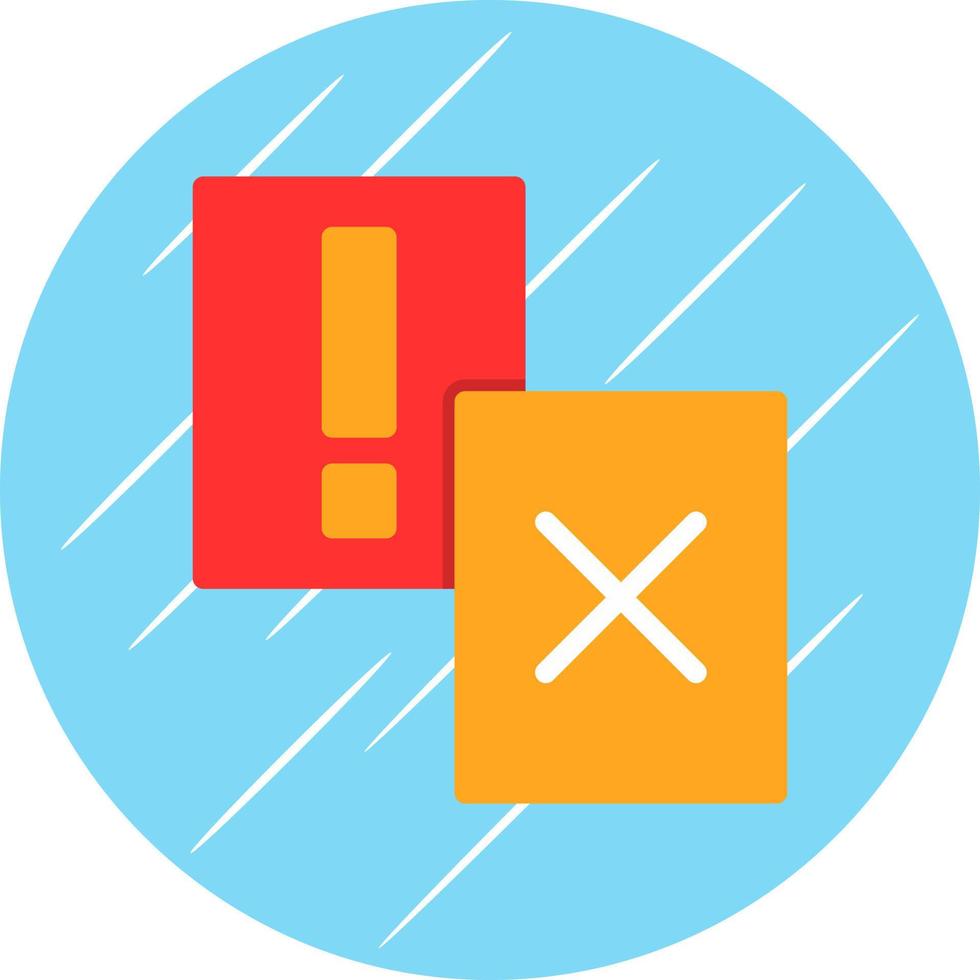 Penalty Card Vector Icon Design