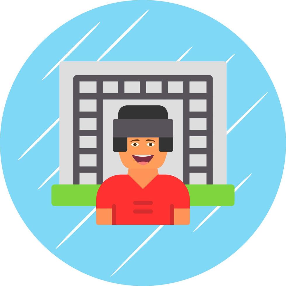 Goalkeeper Vector Icon Design