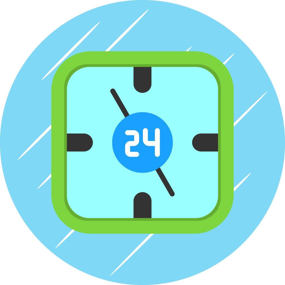 24 Hours Vector Icon Design