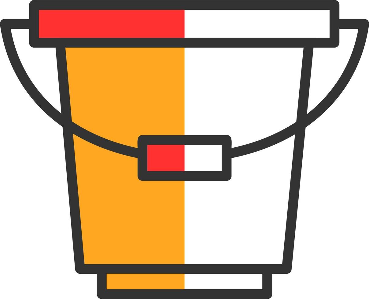 Bucket Vector Icon Design