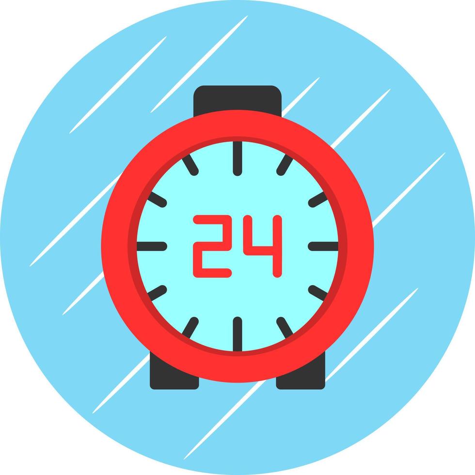 24 Hours Vector Icon Design