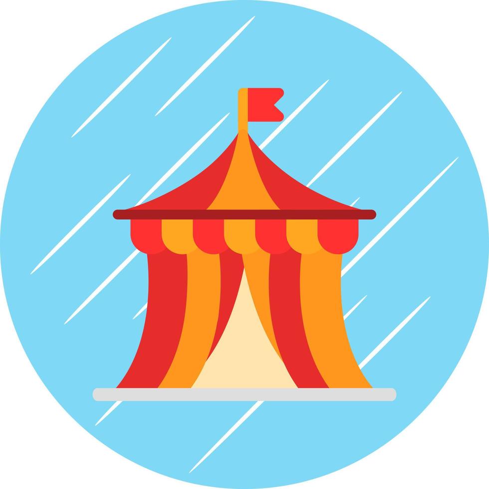 Circus Tent Vector Icon Design