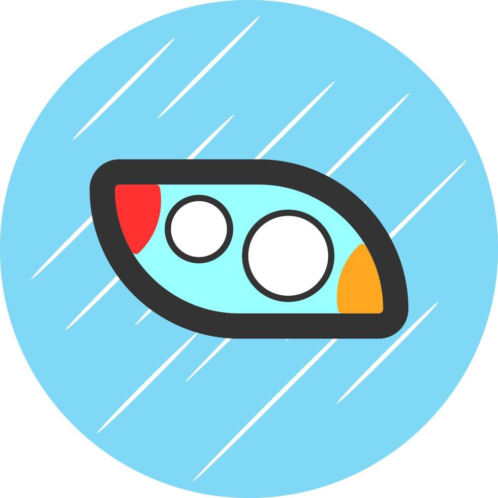 Headlight Vector Icon Design