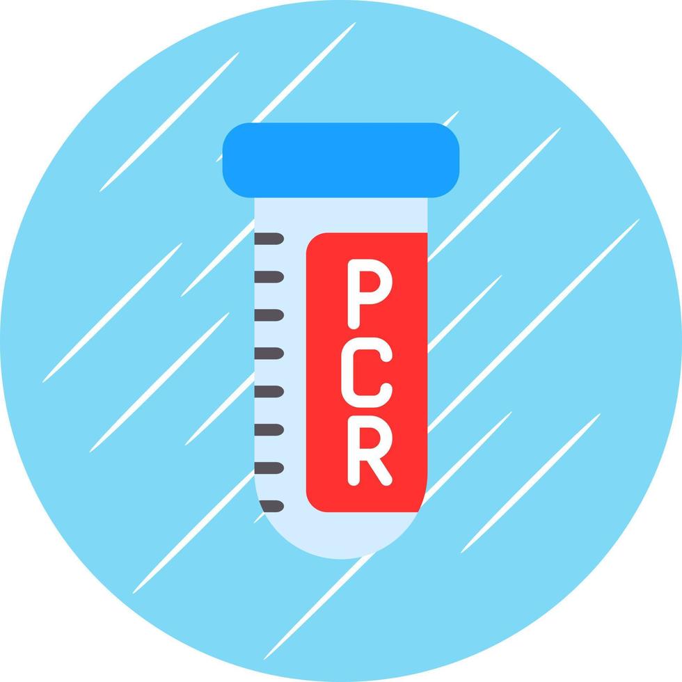 diseño de icono de vector de prueba pcr