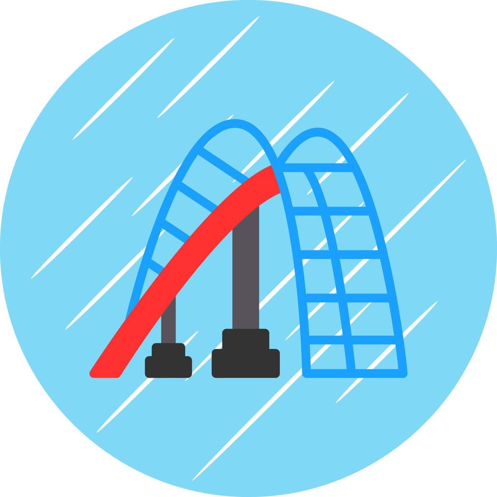 Roller Coaster Vector Icon Design