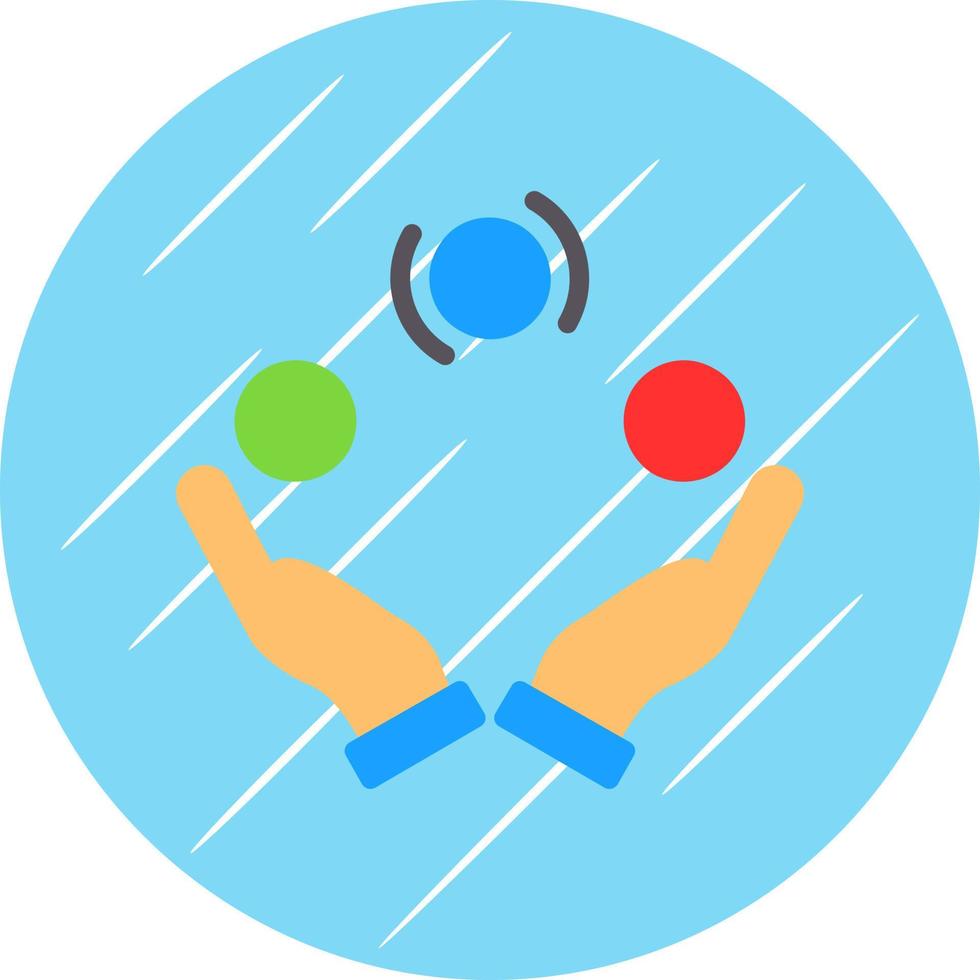Juggling Vector Icon Design
