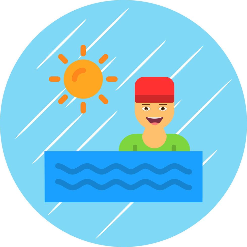 Swimming Vector Icon Design