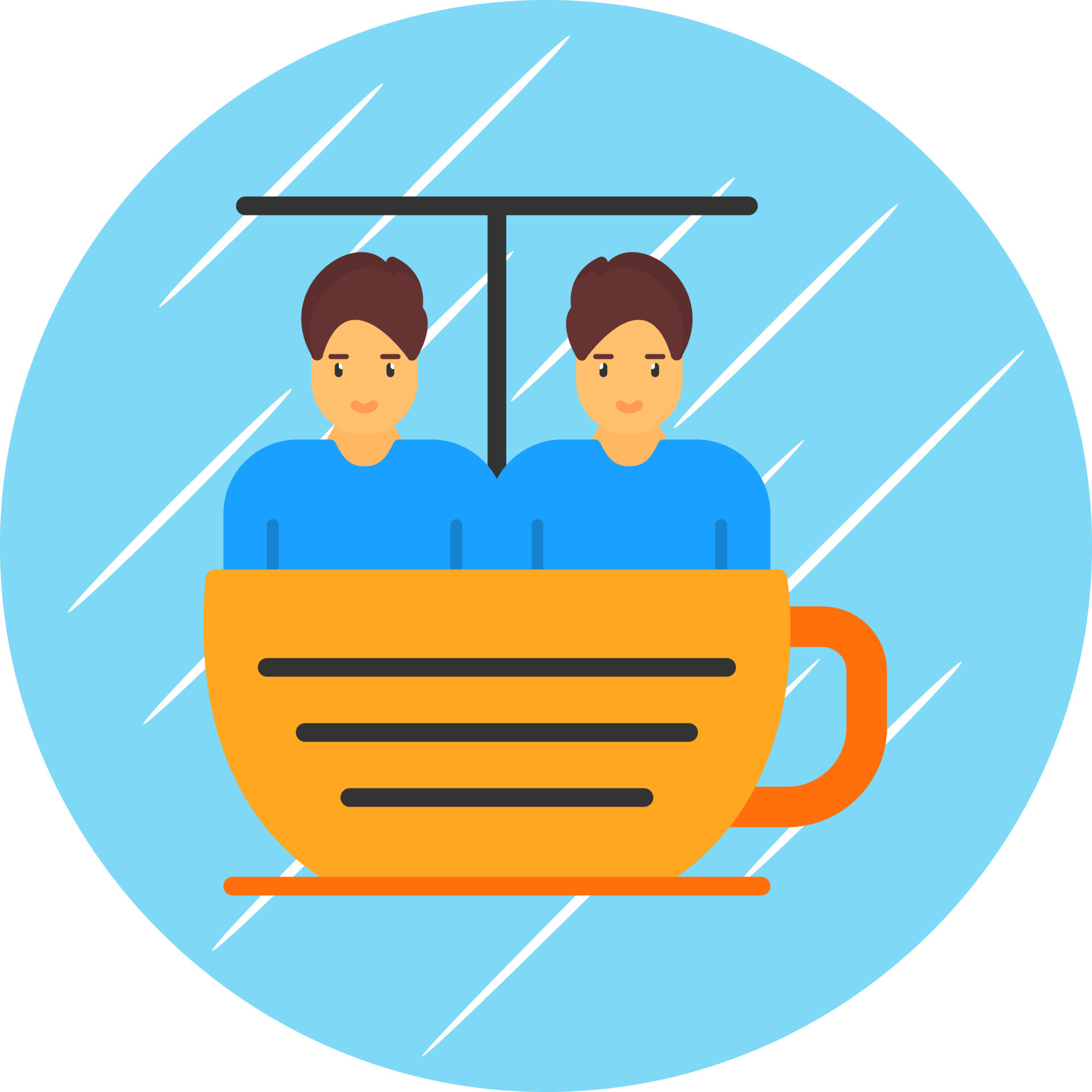 Tea Cup Ride Vector Icon Design 21213482 Vector Art at Vecteezy