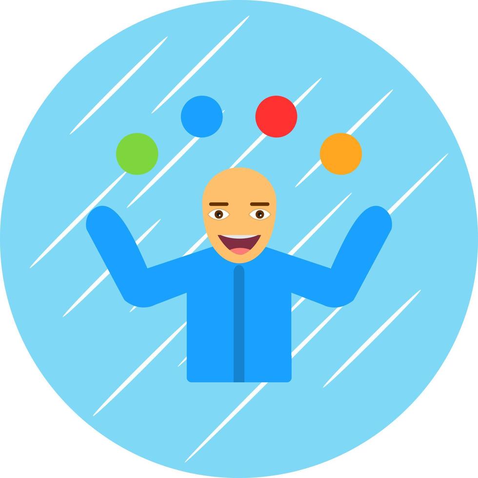 Juggling Vector Icon Design