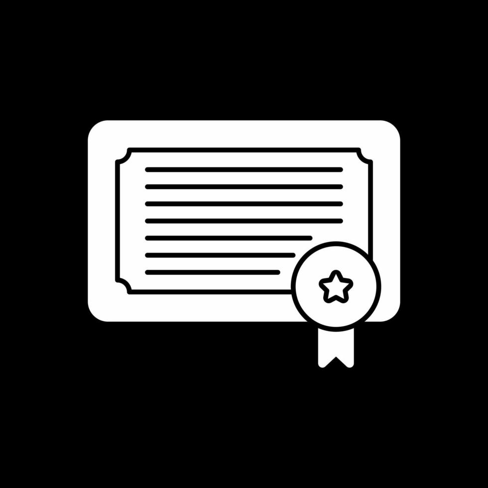 Certificate Vector Icon Design