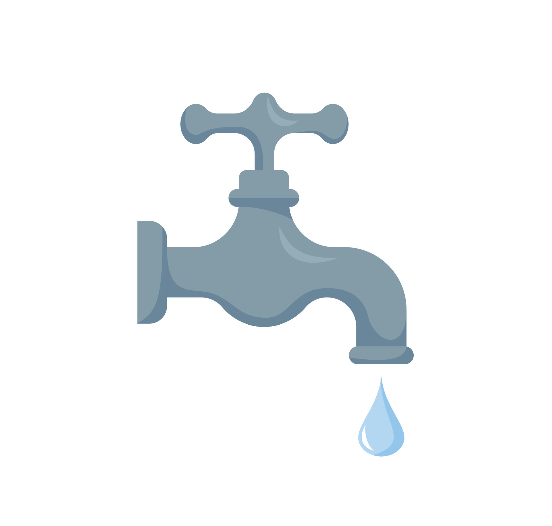 agua grifo icono para web. sencillo agua grifo firmar vector diseño