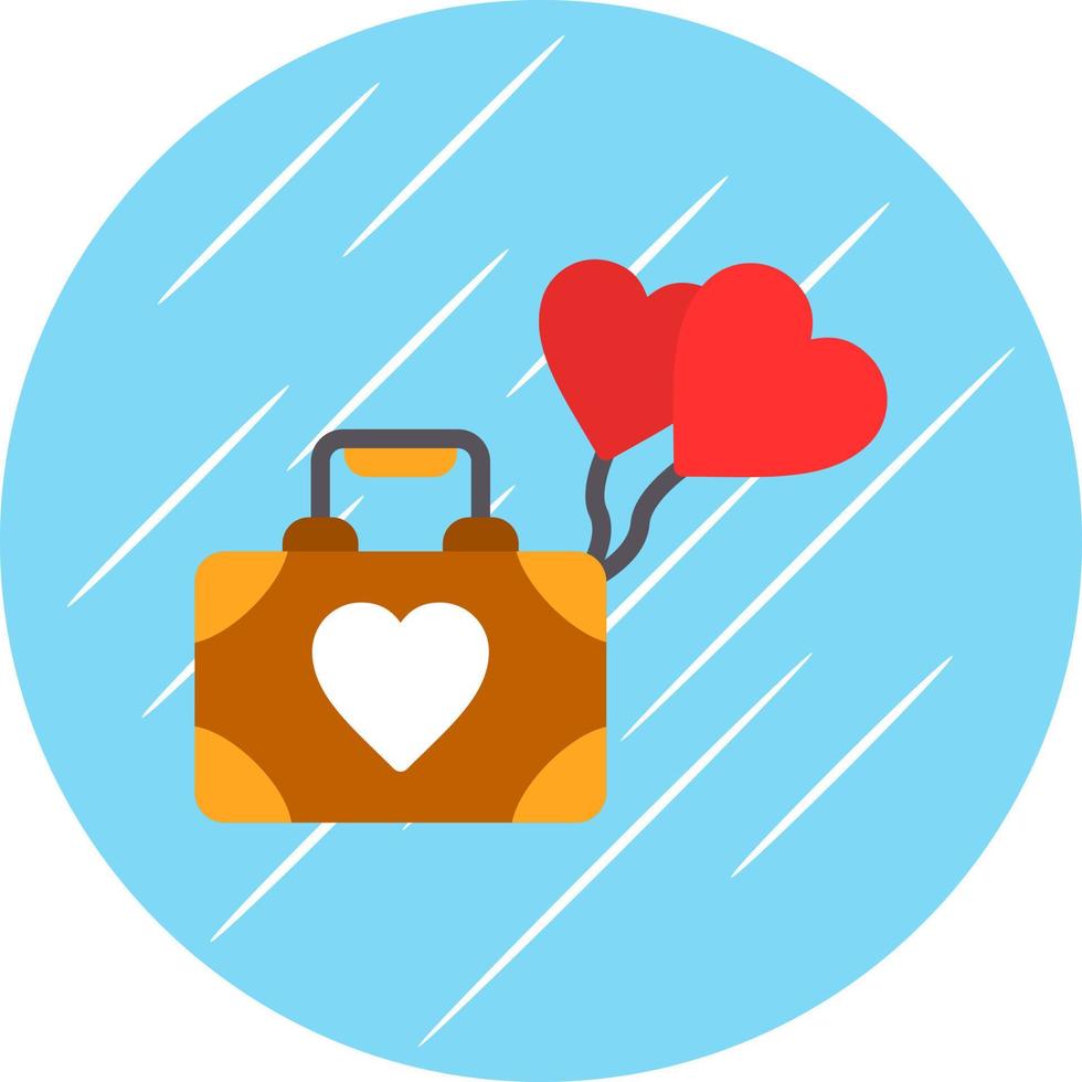 Honeymoon Vector Icon Design