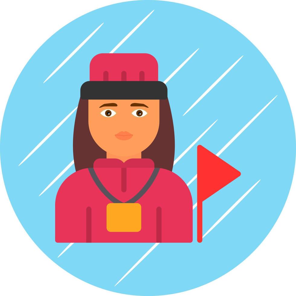 Tour Guide Vector Icon Design