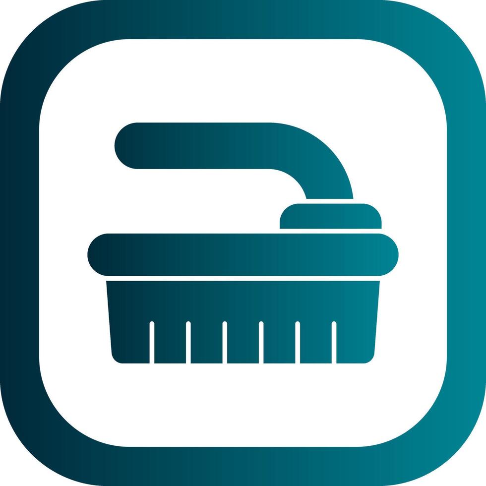 Cleaning Brush Vector Icon Design