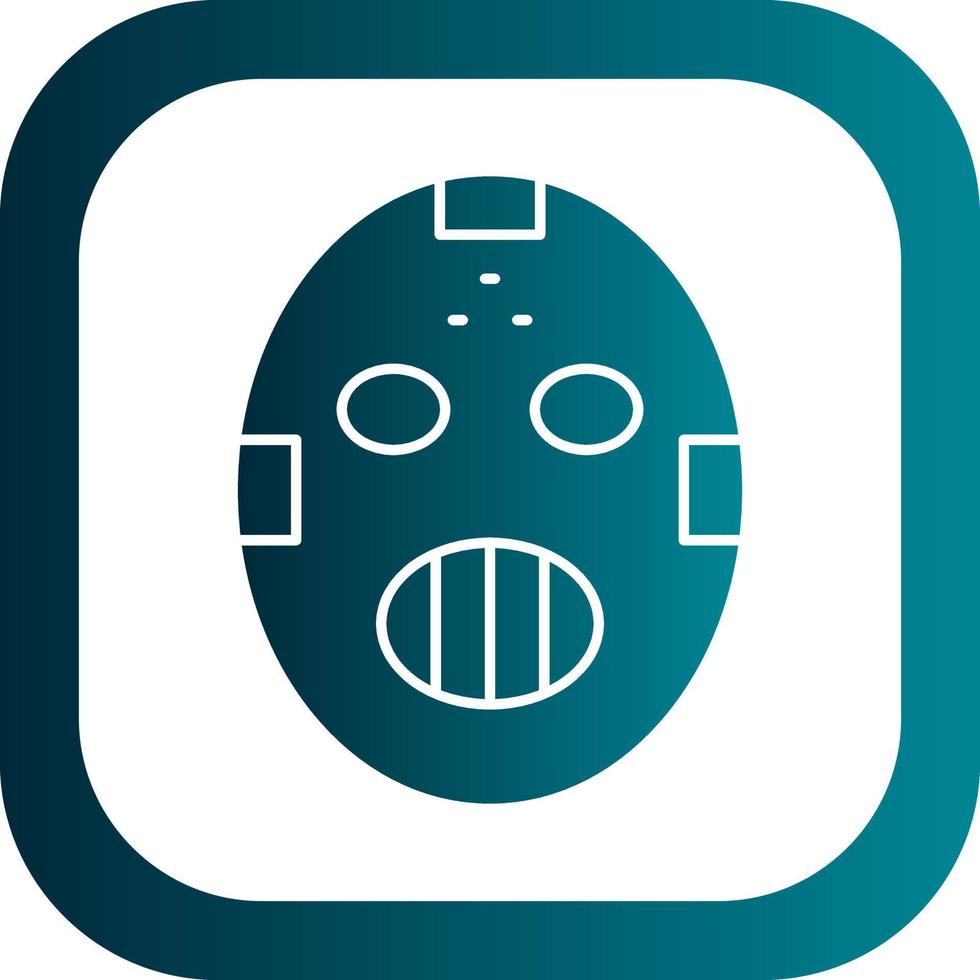 Hockey Mask Vector Icon Design