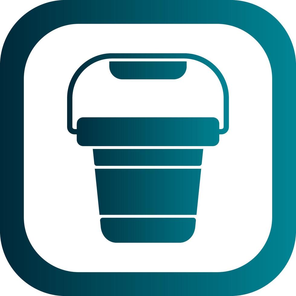 Pail Vector Icon Design