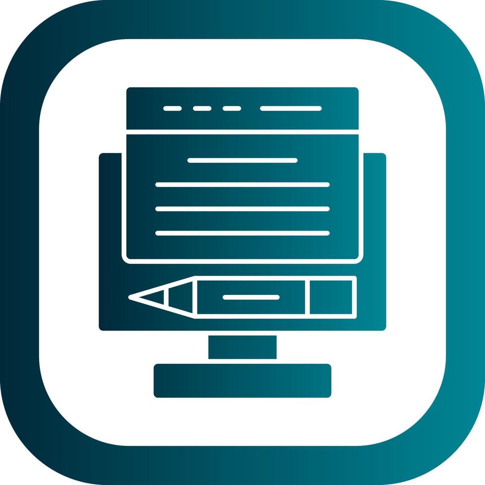 Online Content Vector Icon Design