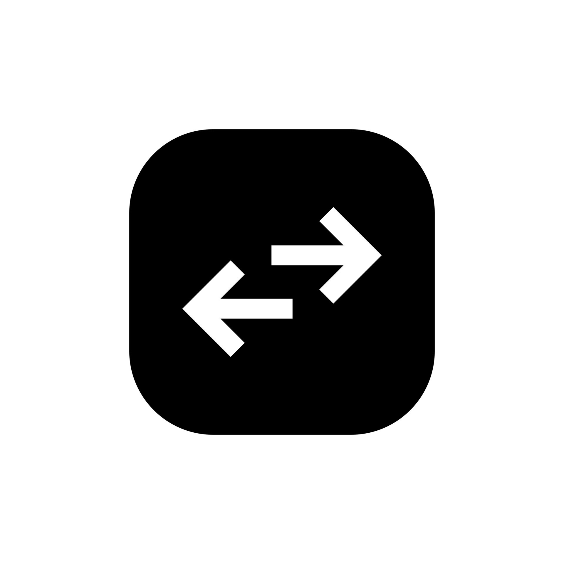 Exchange arrow icon vector isolated on square background 21213905 ...