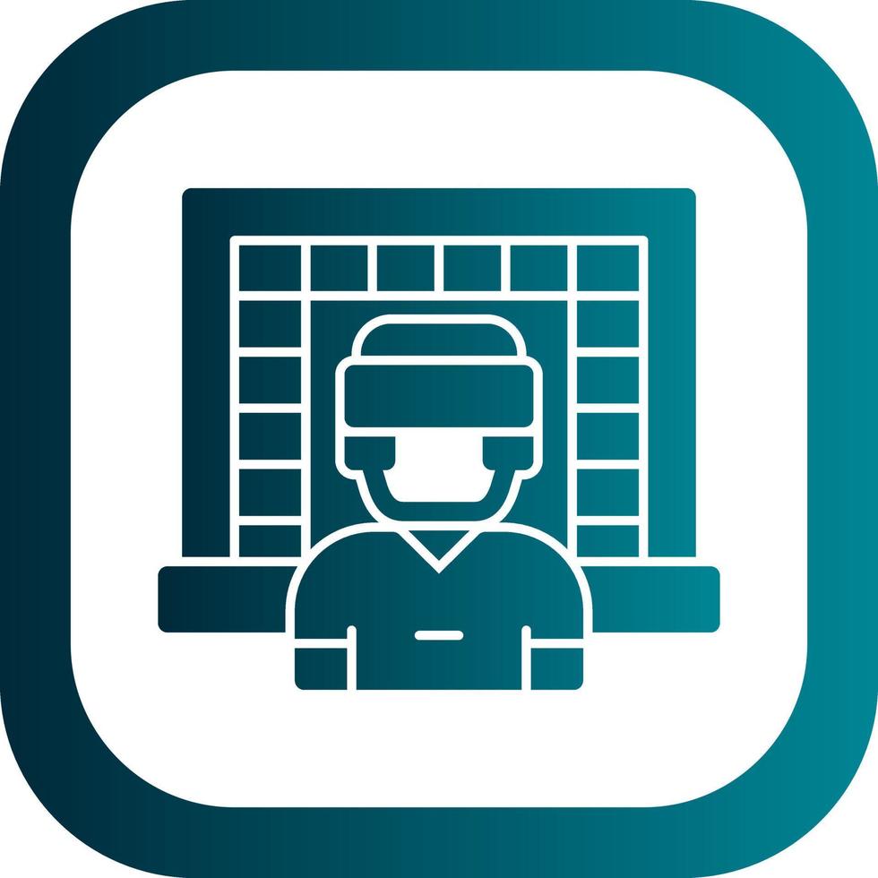 Goalkeeper Vector Icon Design